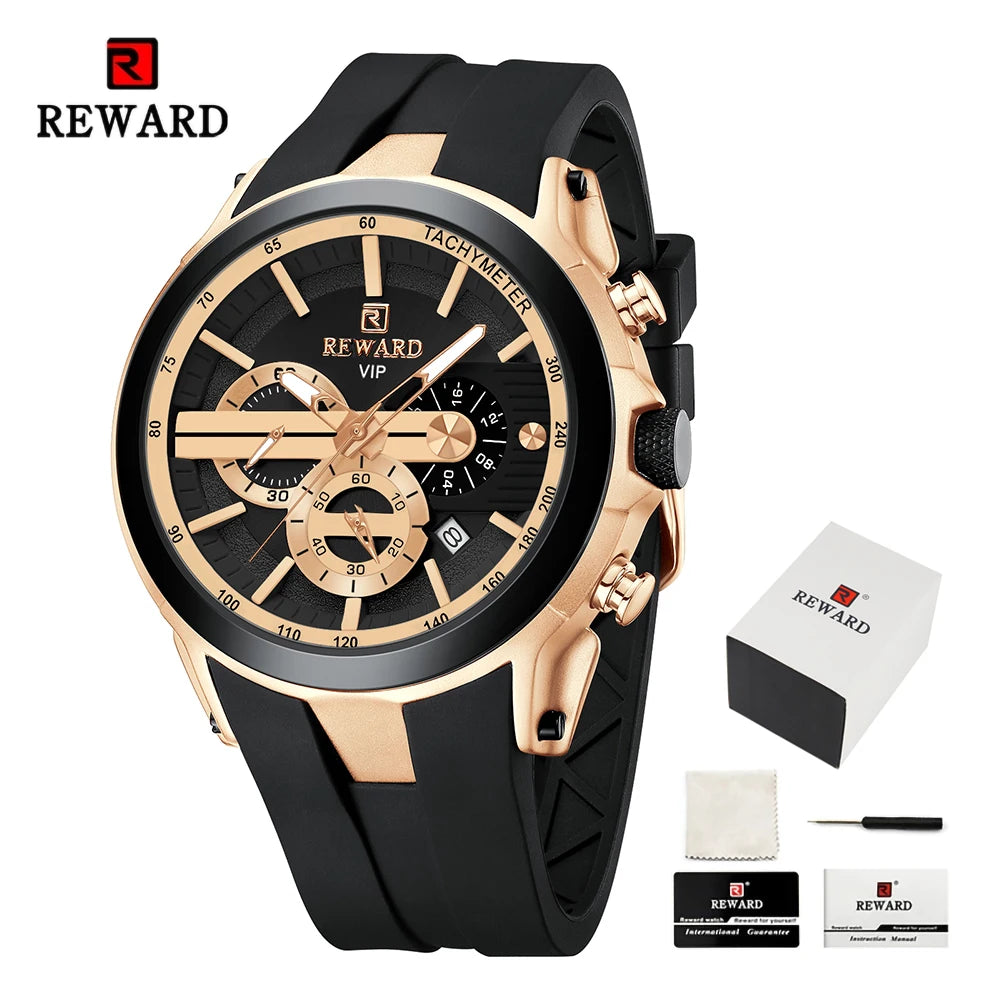 Luxury REWARD VIP Tachymeter Chronograph  Watch