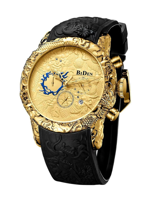 Biden Black Luxury Watch with Box