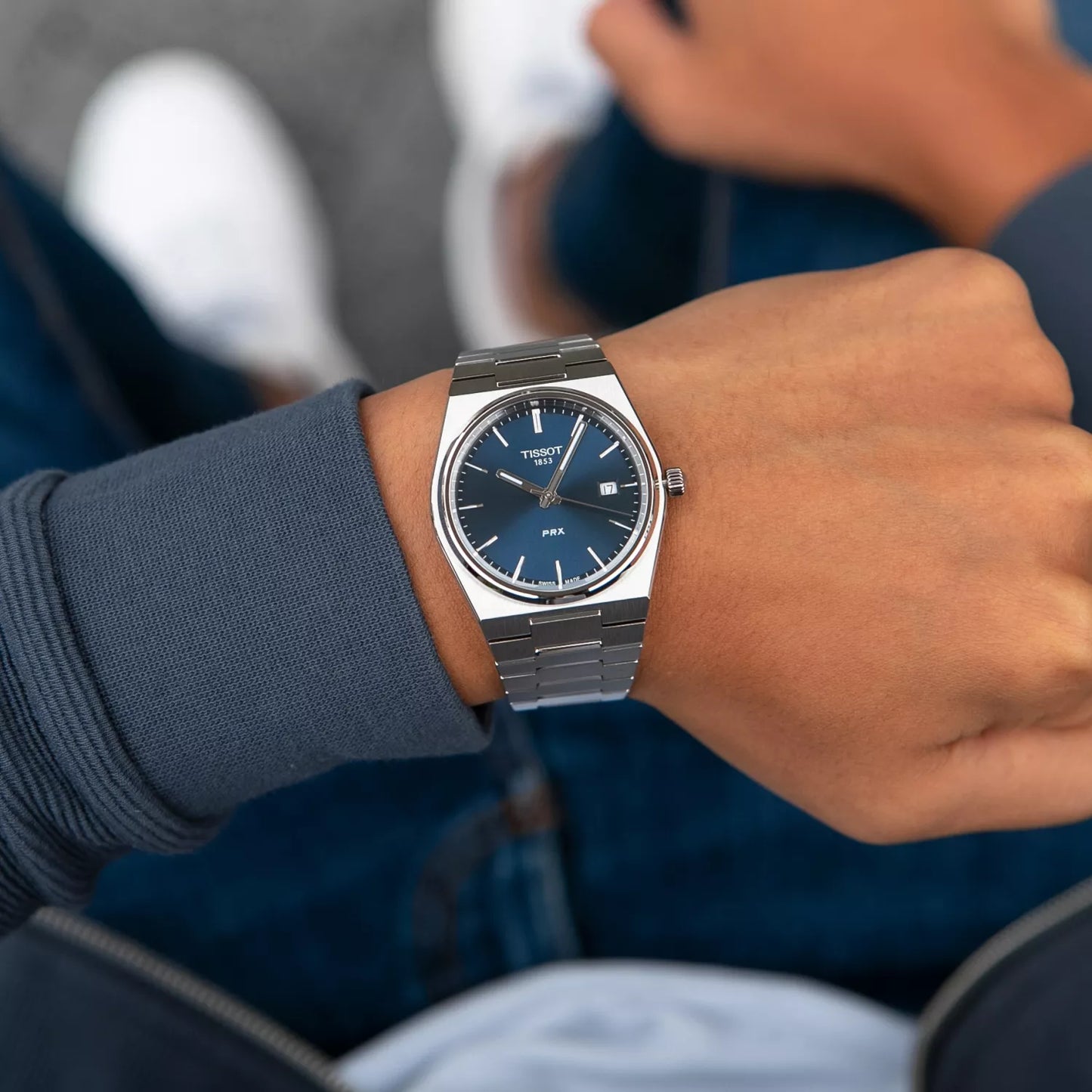 Luxury Stainless Steel Blue Dial Men's Watch