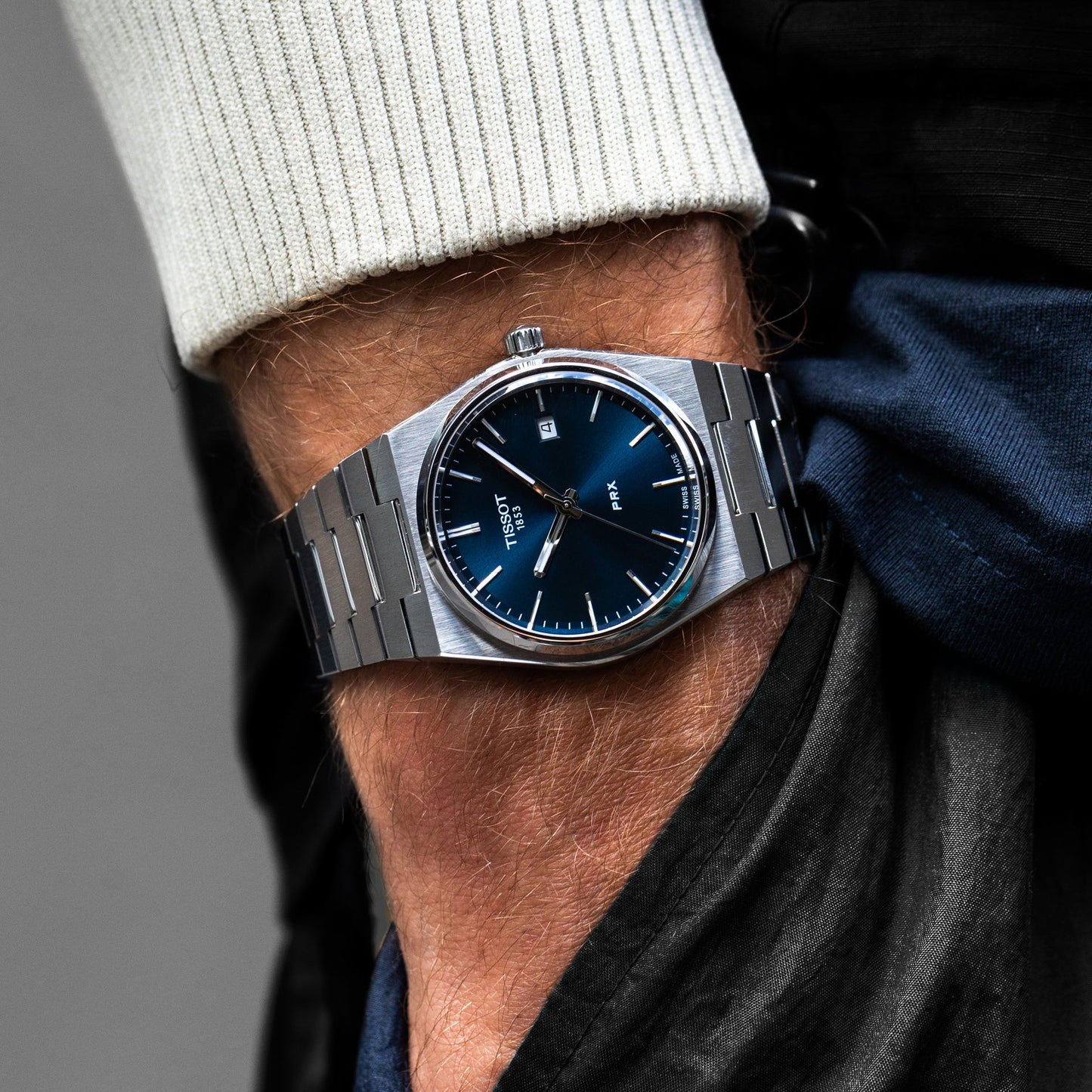 Luxury Stainless Steel Blue Dial Men's Watch